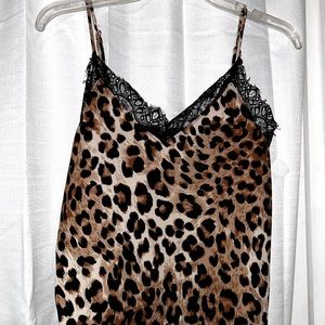 Lacey cheetah print tank top.